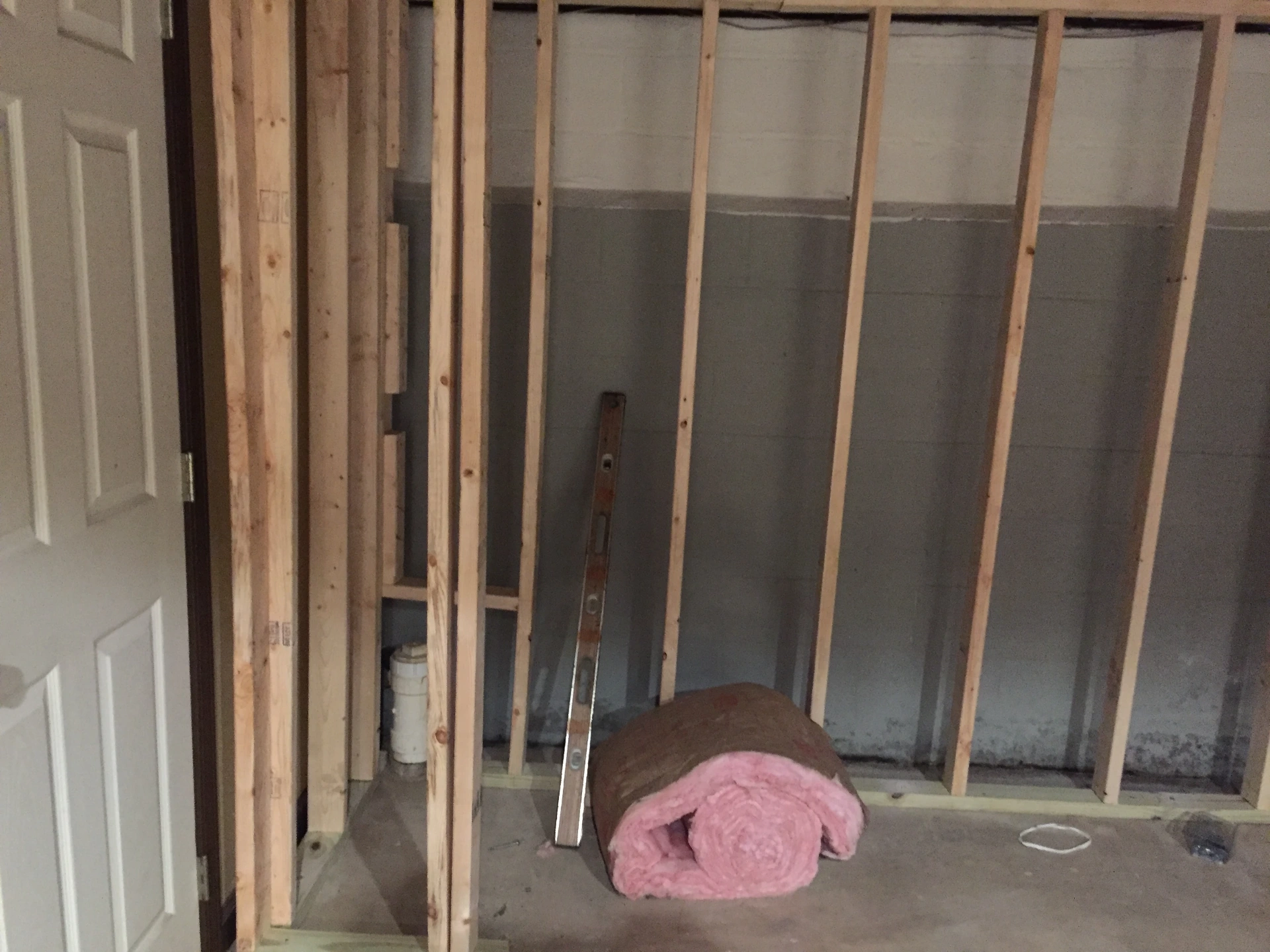 Basement framing project